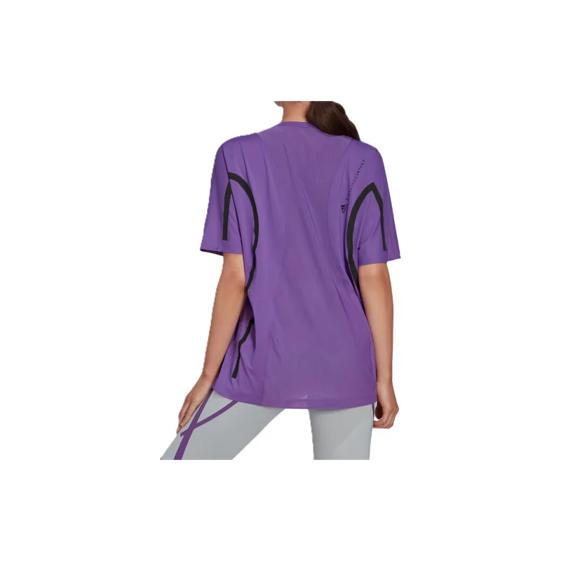 Adidas Stella McCartney Regular T Shirt Women's Bright Purple/White-2