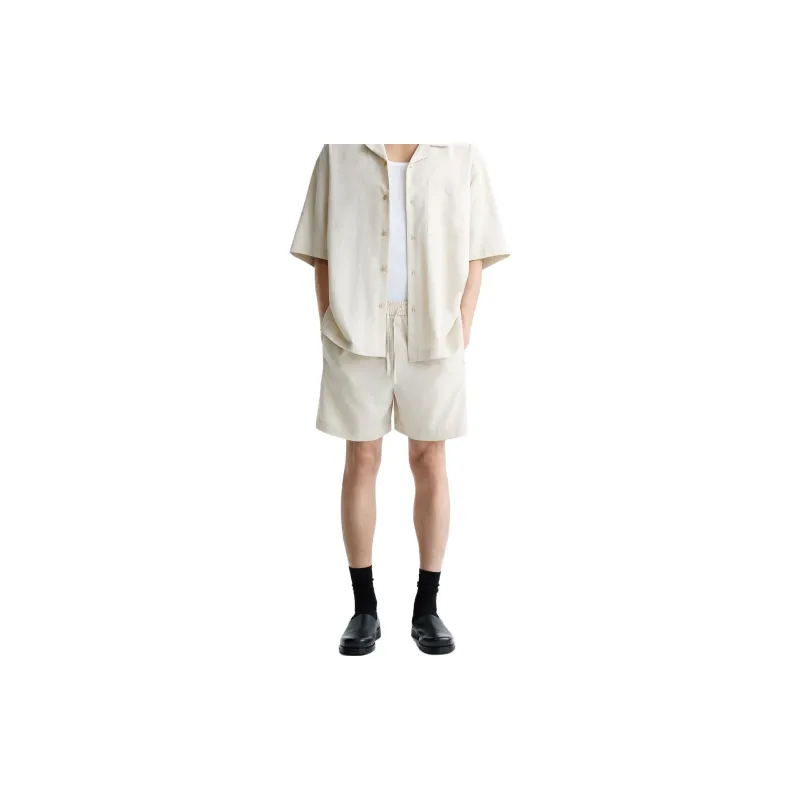 ZARA Casual Shorts Men White-2