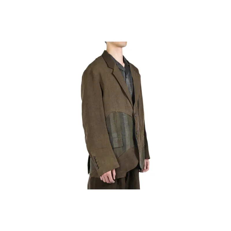 ZIGGYCHEN Sinngle Breasted Long Sleeved Jacket-5