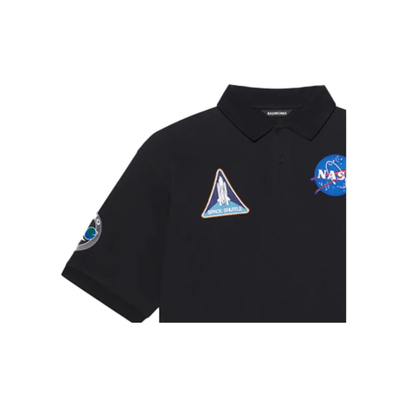 Balenciaga Nasa Space Multi Patch Polo-6