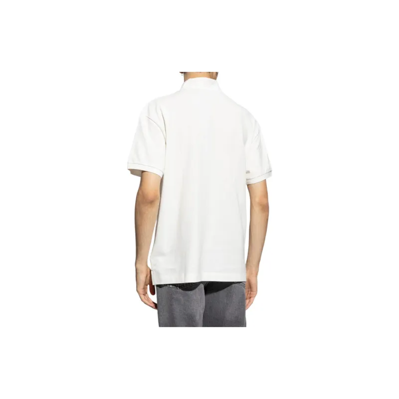 PALM ANGELS Logo Embroidered Polo Shirt-3