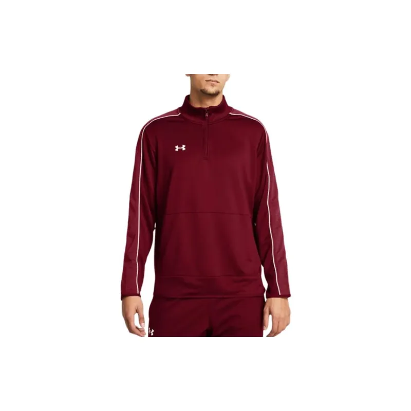 Under Armour Command Warm-Up ¼ Sweatshirt Men's Red Bishop/White-2