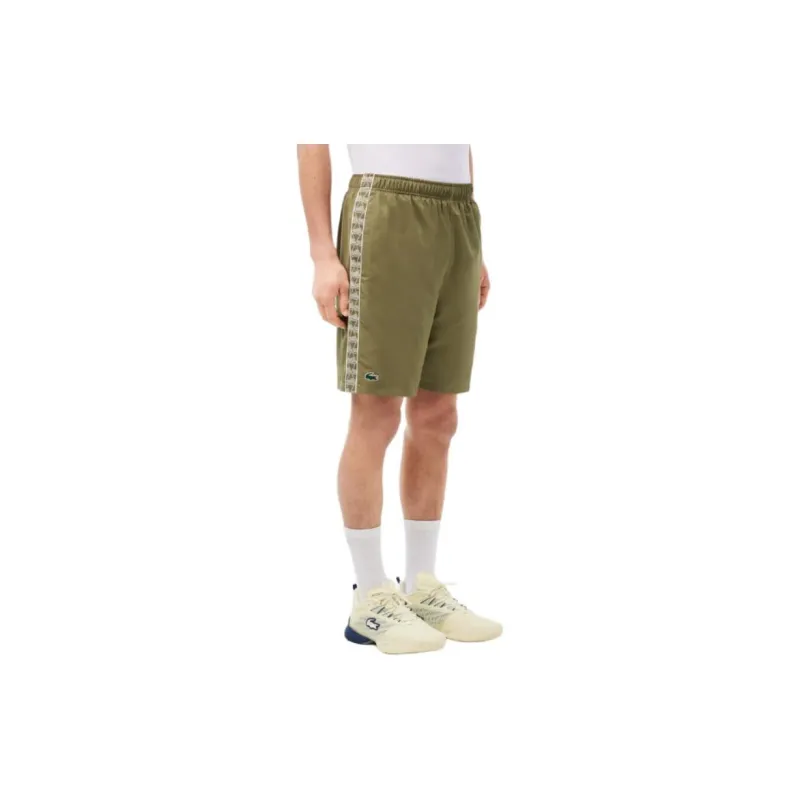 LACOSTE Casual Shorts Men's Khaki Green-3