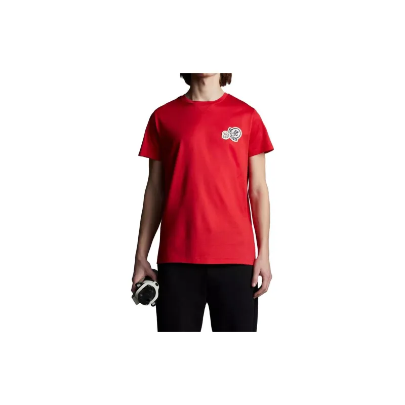 Moncler T Shirts Men Red-2