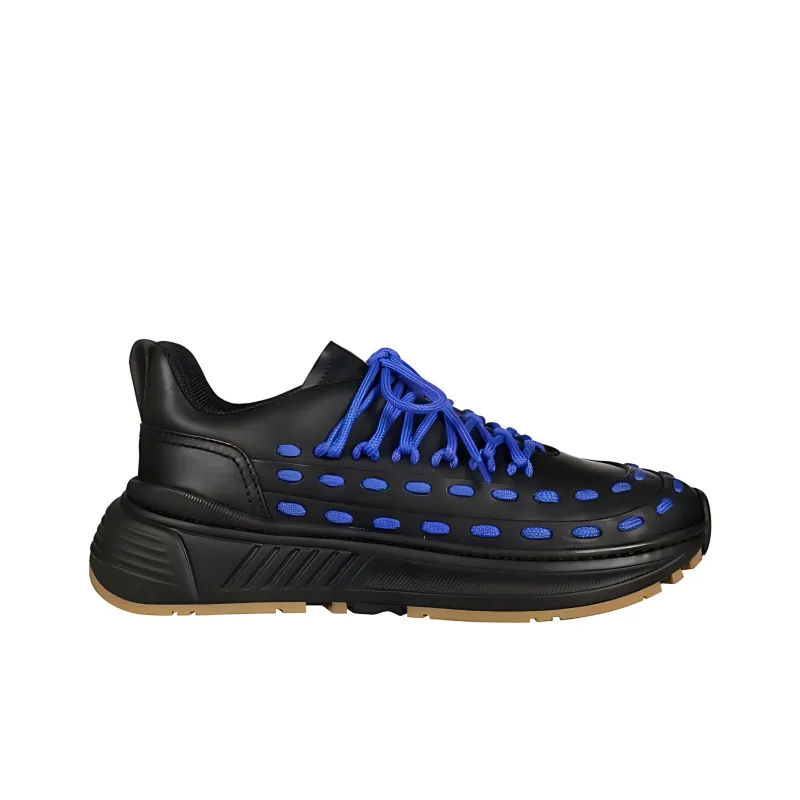 Bottega Veneta Low Top Casual Shoes Men's Blue Black-1