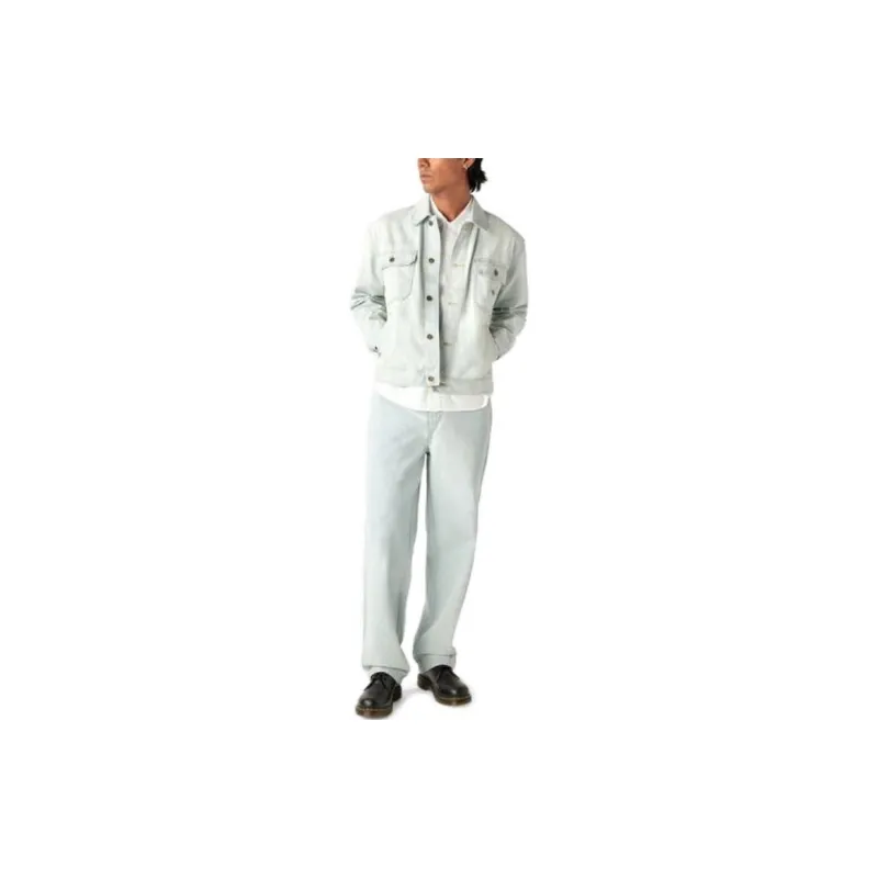 Dickies Denim Jackets Men Light Blue-2