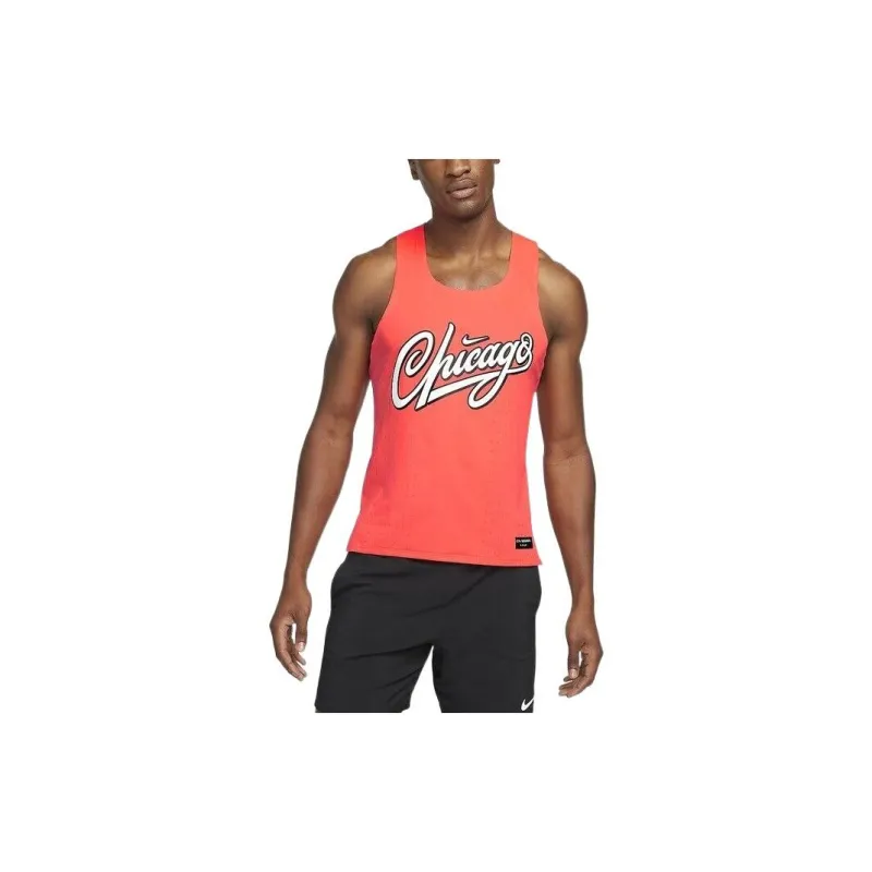 Nike Dri Fit Tank Tops Men Orange-2