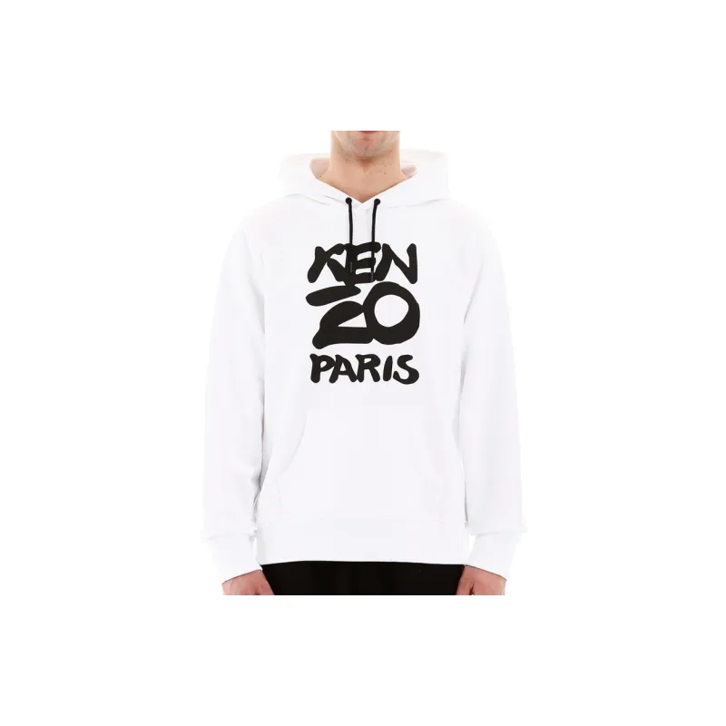 KENZO Letter Logo Sweatshirts Men White-2