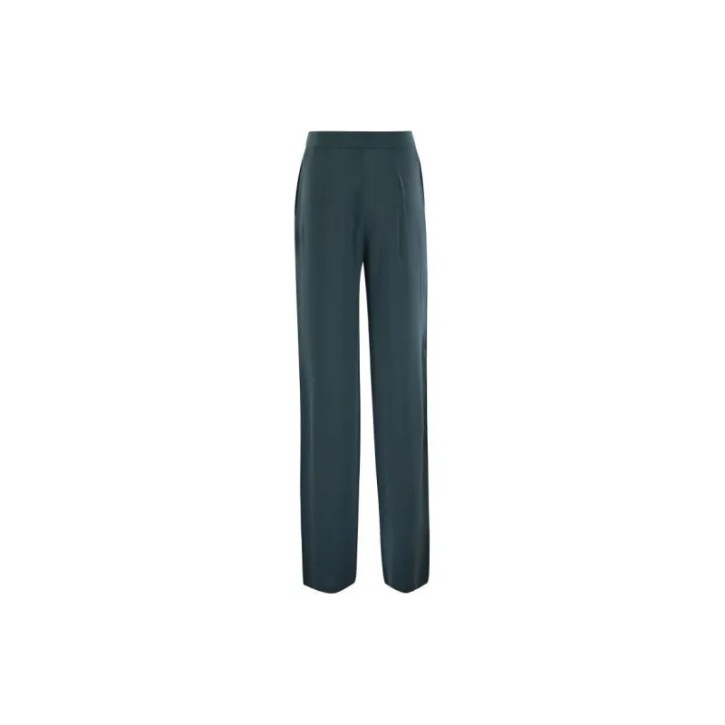 MaxMara Studio High Waisted Straight Leg Trousers-1