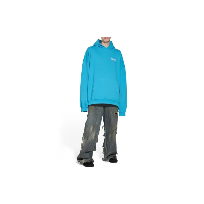 Balenciaga SS23 Sweatshirt Loose Fit Men's Blue-2