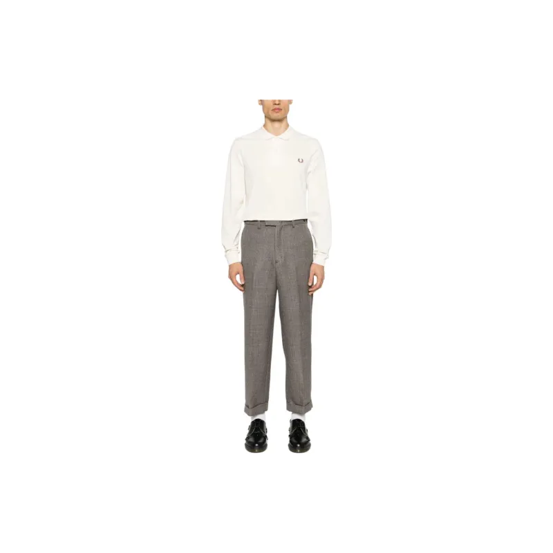 FRED PERRY Logo embroidered Cotton Polo Shirt-1