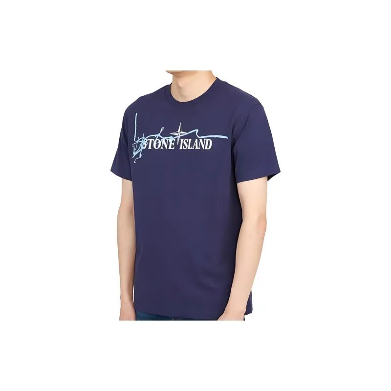 STONE ISLAND T Shirts Men Purple-6