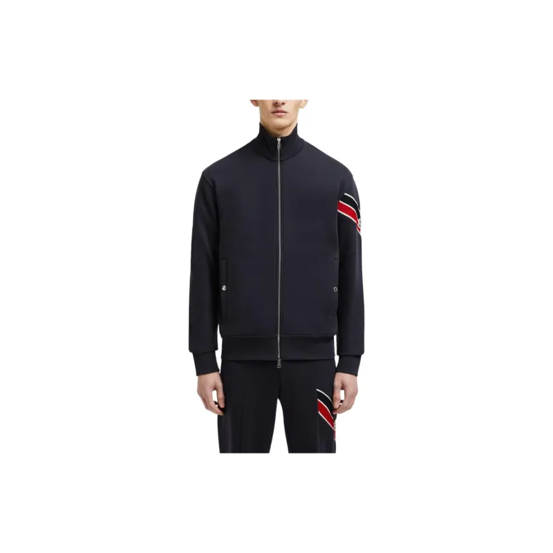 Moncler Logo Patch Zip Up Sweatshirt-1