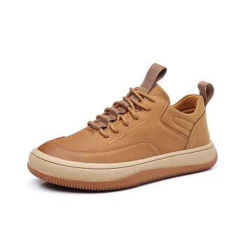 Mr. Thorn Tree Breathable Wear Resistant Height Increasing Low Top Casual Shoes Unisex Brown