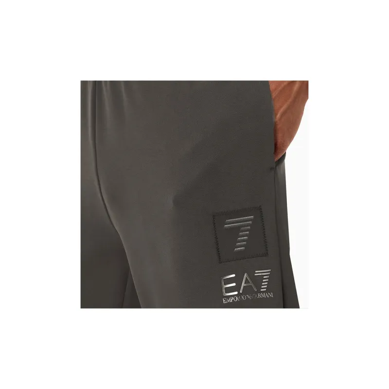 EMPORIO ARMANI EA7 FW23 Knitted Sweatpants Men's Dark Coffee-6