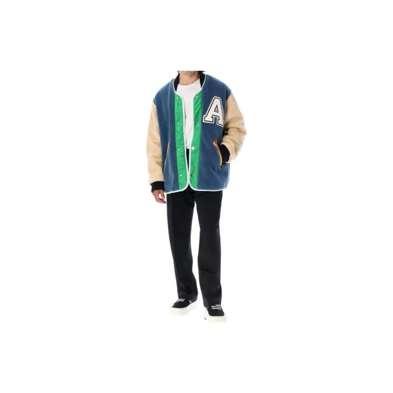 AMBUSH Color-Block Buttoned Fleeced Jacket-1