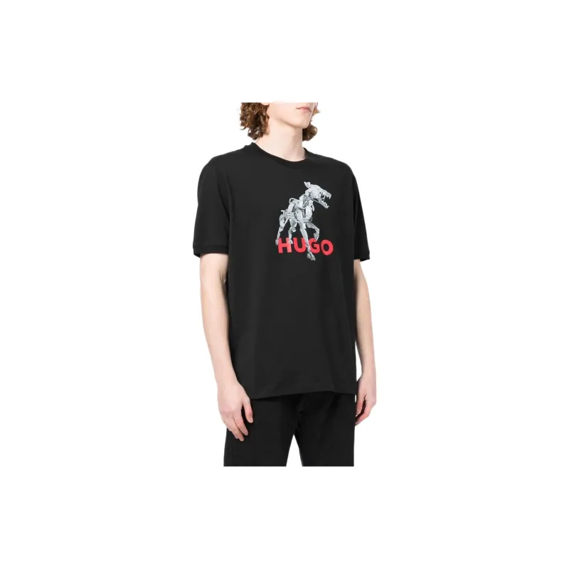 HUGO BOSS T Shirts Men Black-3