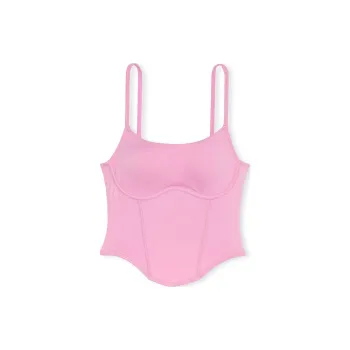 Victoria's Secret PINK Bralettes & Bra Tops The Cinched Micro Corset Top/MP Bra Women's Moonstone Pink
