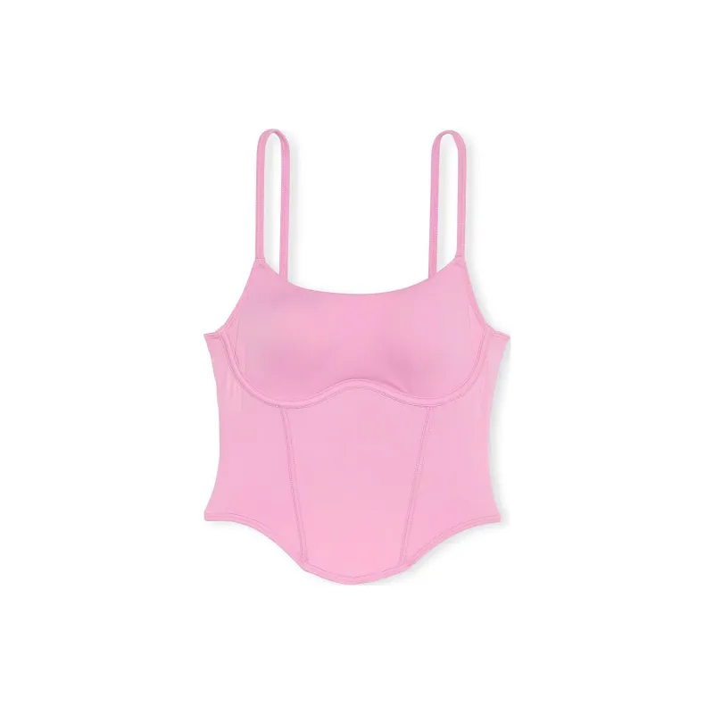 Victoria's Secret PINK Bralettes & Bra Tops The Cinched Micro Corset Top/MP Bra Women's Moonstone Pink-0