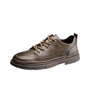 Mr. Thorn Tree Breathable Wear Resistant Cushioning Height Increasing Low Top Casual Shoes Men's Brown