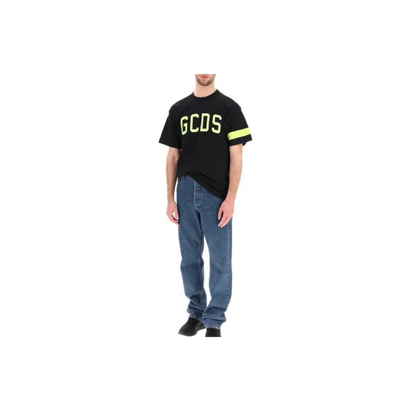 GCDS T-Shirts Men Black-2