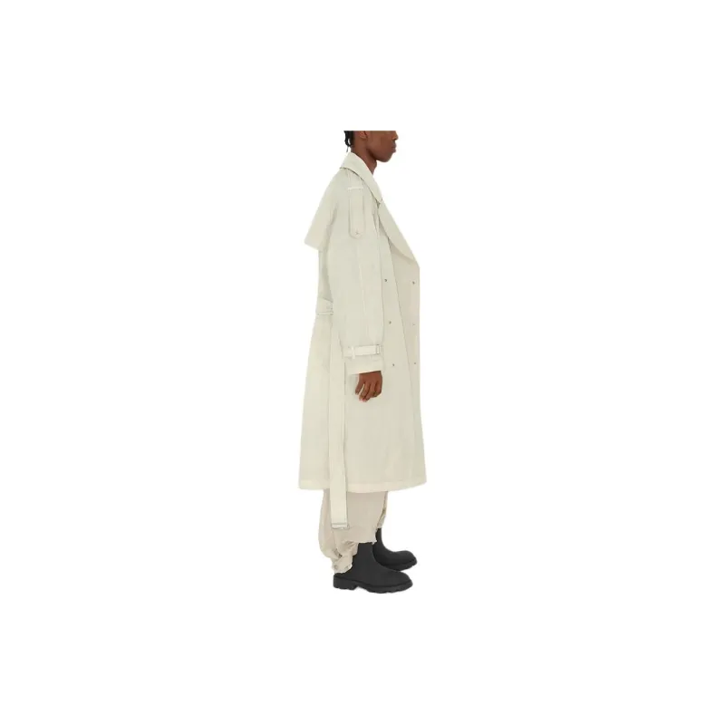Burberry Double Breasted Belted Trench Coat-4
