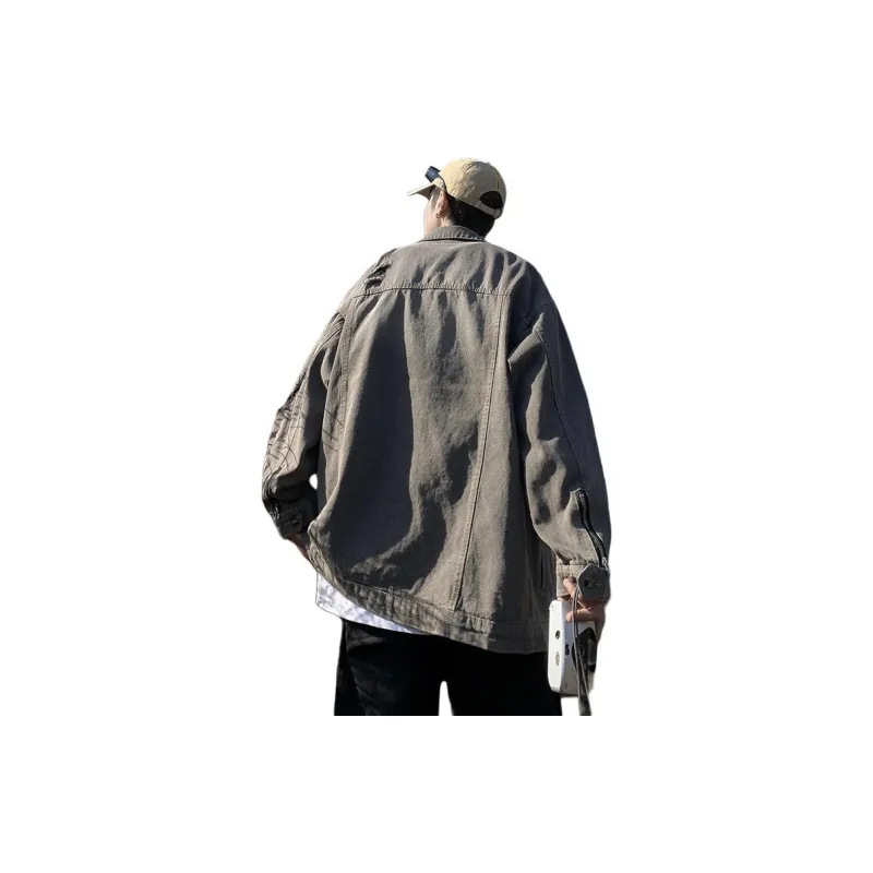 TYPERIGHTER Denim Jacket Unisex Gray-1