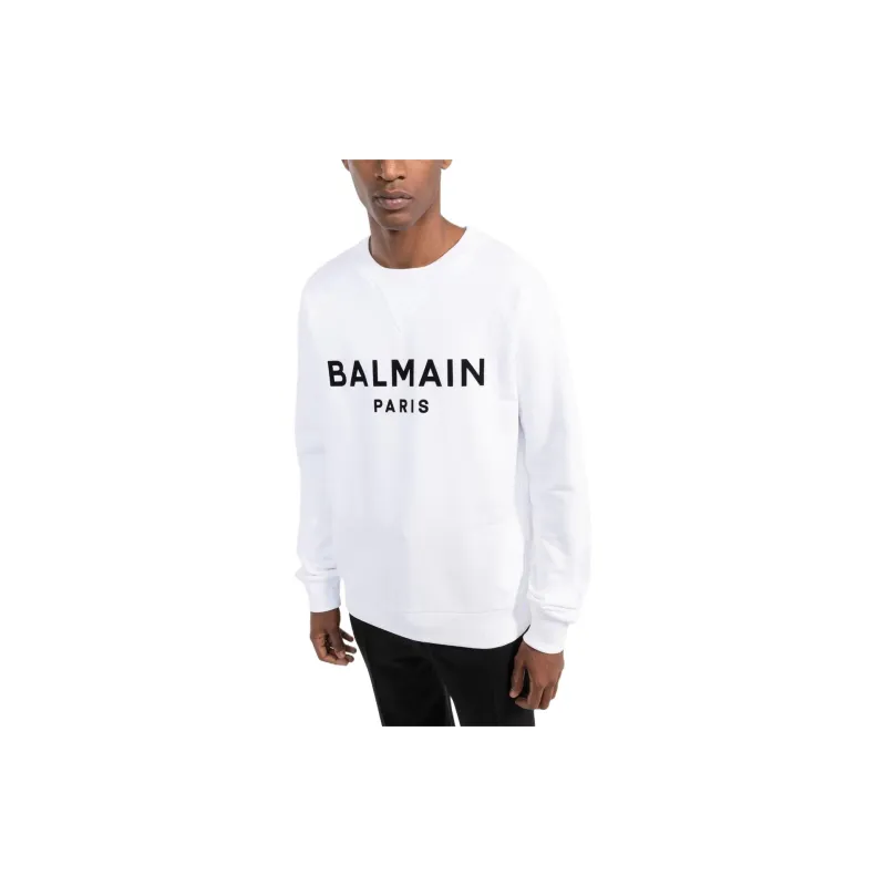 BALMAIN Sweatshirts Men White-3
