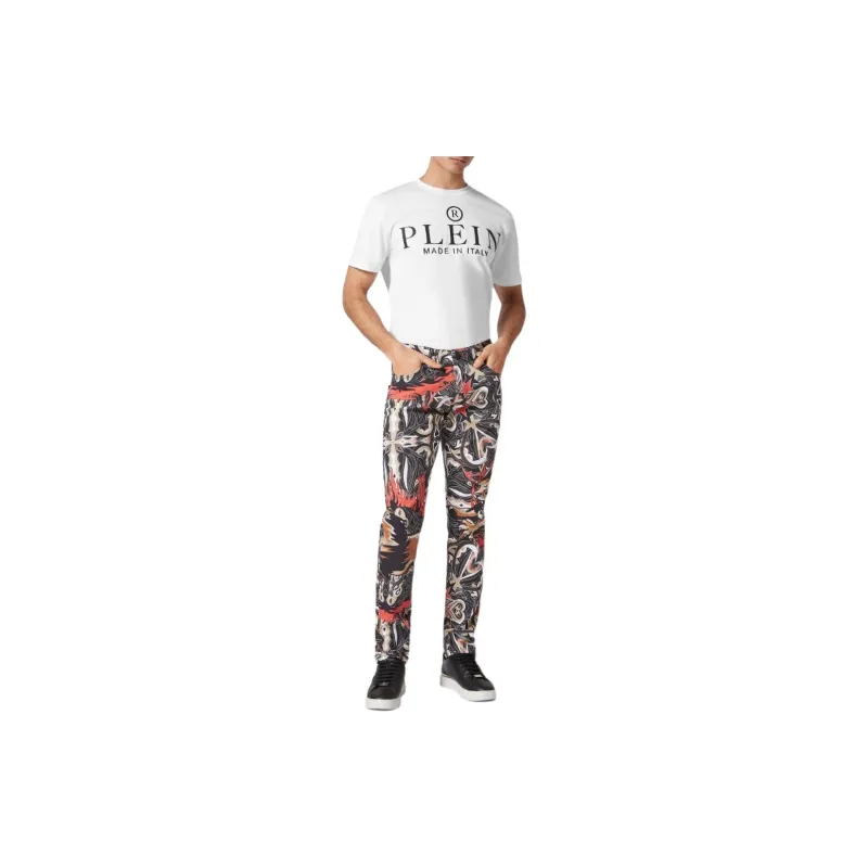 PHILIPP PLEIN SS24 Jeans Men's Black-1
