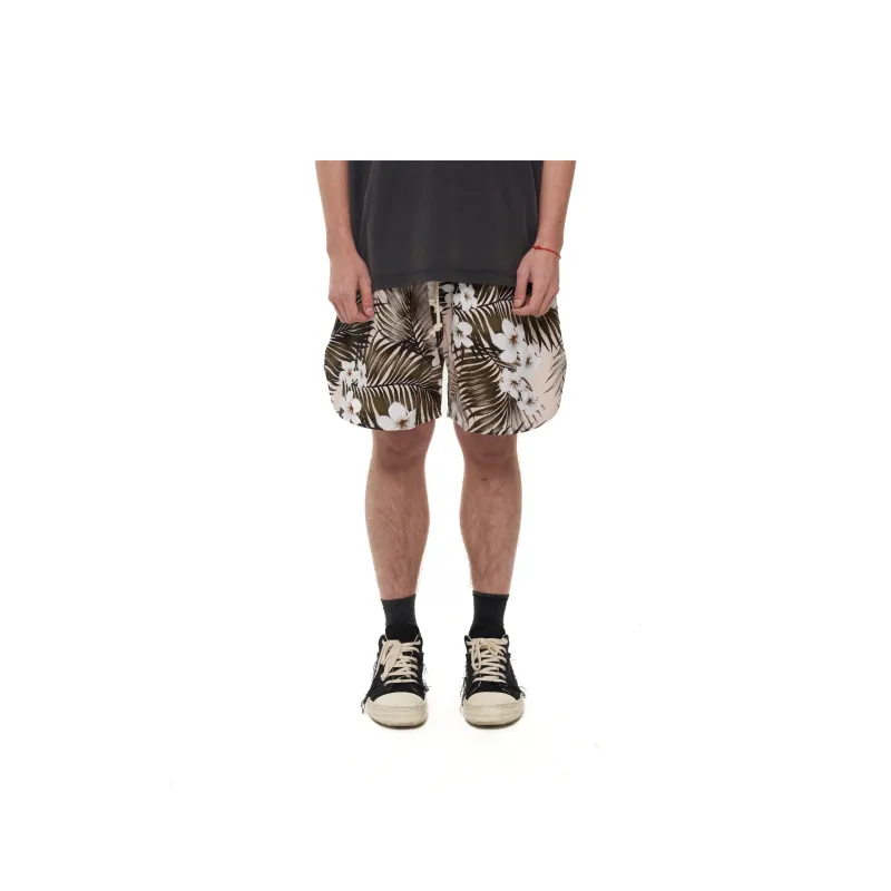 JUNGLE GURL Loose Fit Casual Shorts Unisex Gold-2