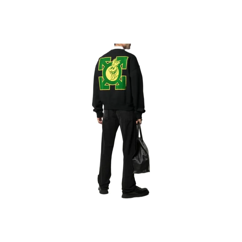 OFF WHITE Sweatshirts Men Black-2