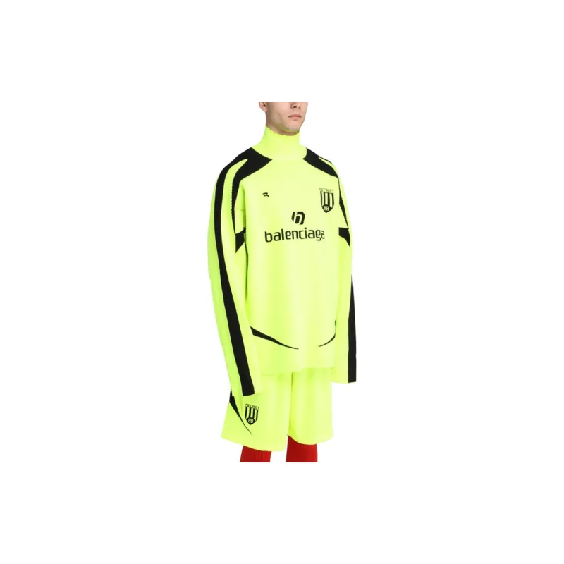 Balenciaga Sweatshirt Regular Fit Men's Neon Yellow-2