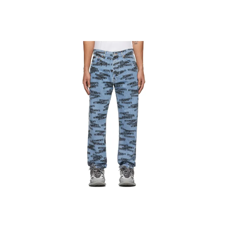 Vetements Jeans Men Light Blue-1