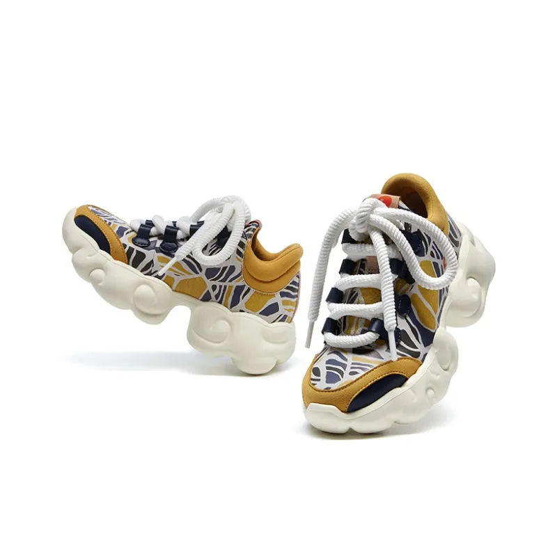 U.IN Painted Travel Cloud Collection Low Top Chunky Sneakers Women's-18