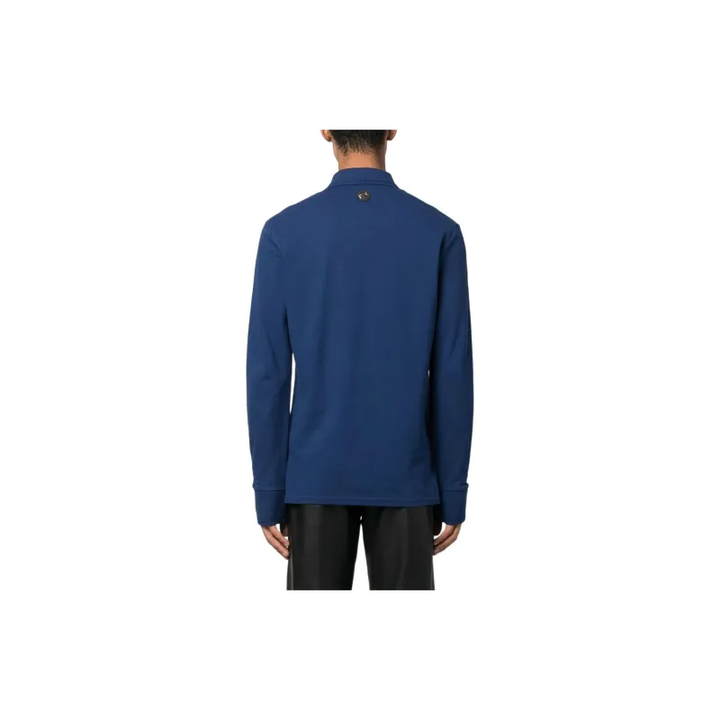 PHILIPP PLEIN Skull print Cotton Polo Shirt-6