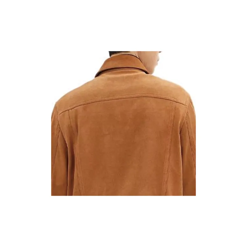 COACH SS24 Leather Jacket Men's Umber-5