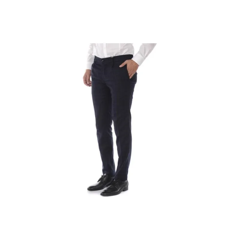 DANIELE ALESSANDRINI Casual Pants Men's Blue-3