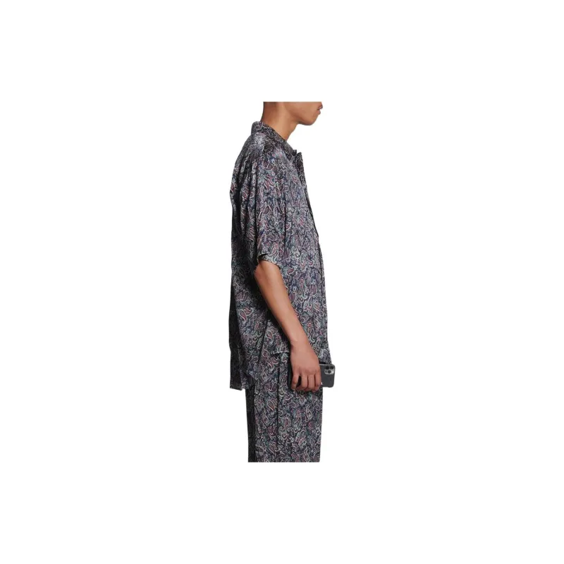 Balenciaga Shirts Men Dark Blue-4