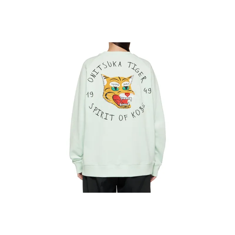 Onitsuka Tiger Sweatshirt Unisex Light Green-3