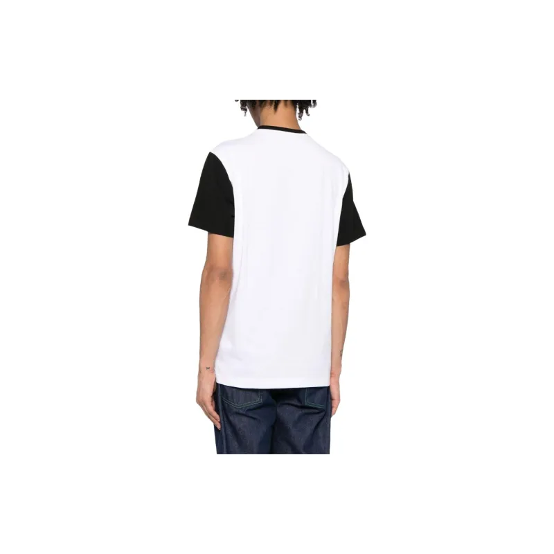 LACOSTE Logo patch Colour block T shirt-3