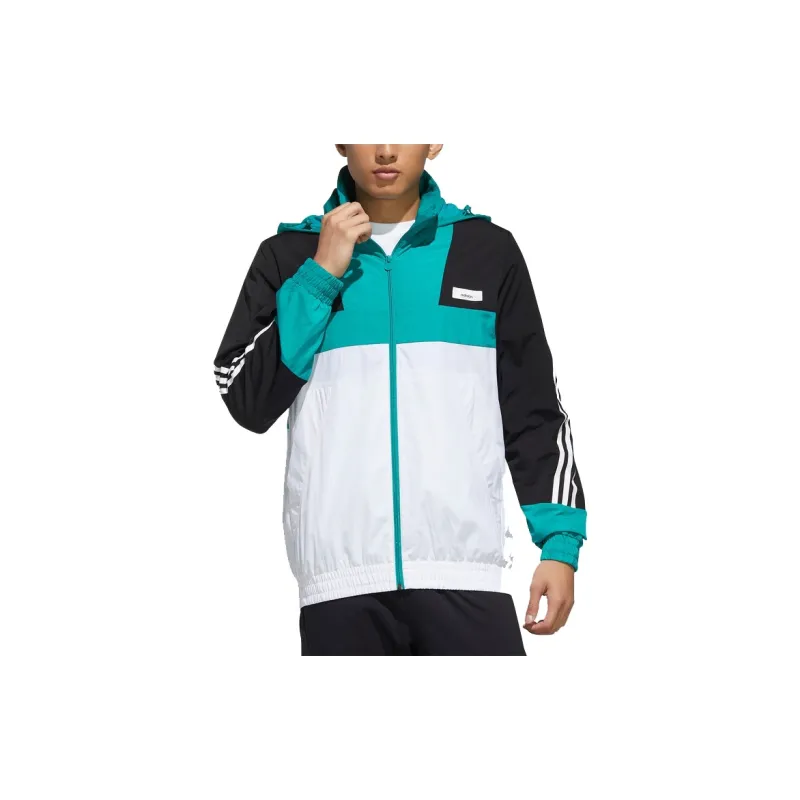 Adidas Neo Jackets Men White Green Multicolor-2