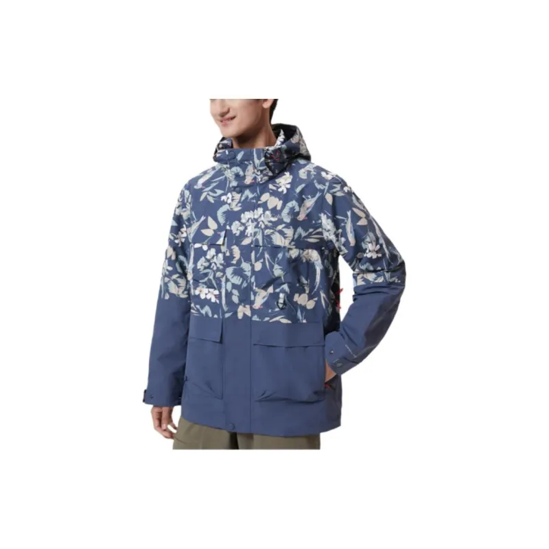 Columbia Windbreaker Jackets Men Blue-1