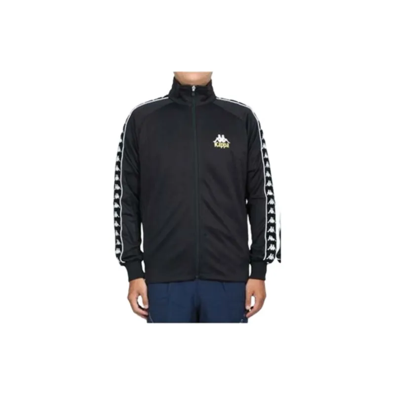 Kappa Jacket Men's Black White Gold-3