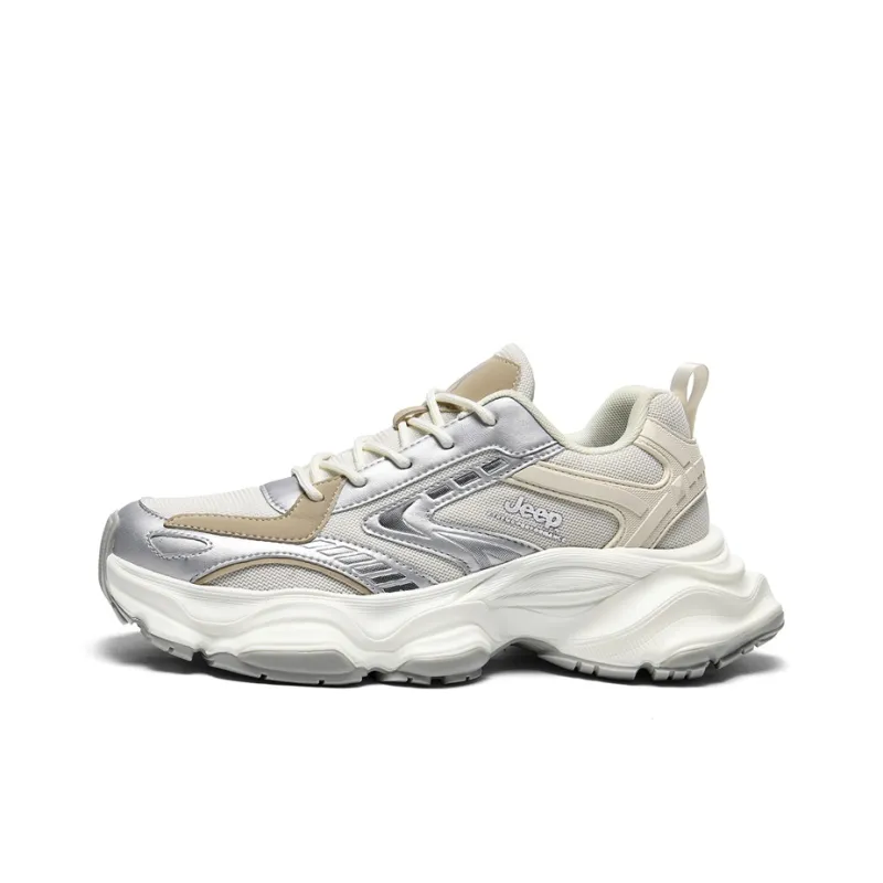 Jeep Anti-Slip And Wear-Resistant Coverage Low-Top Chunky Sneakers Men's-12