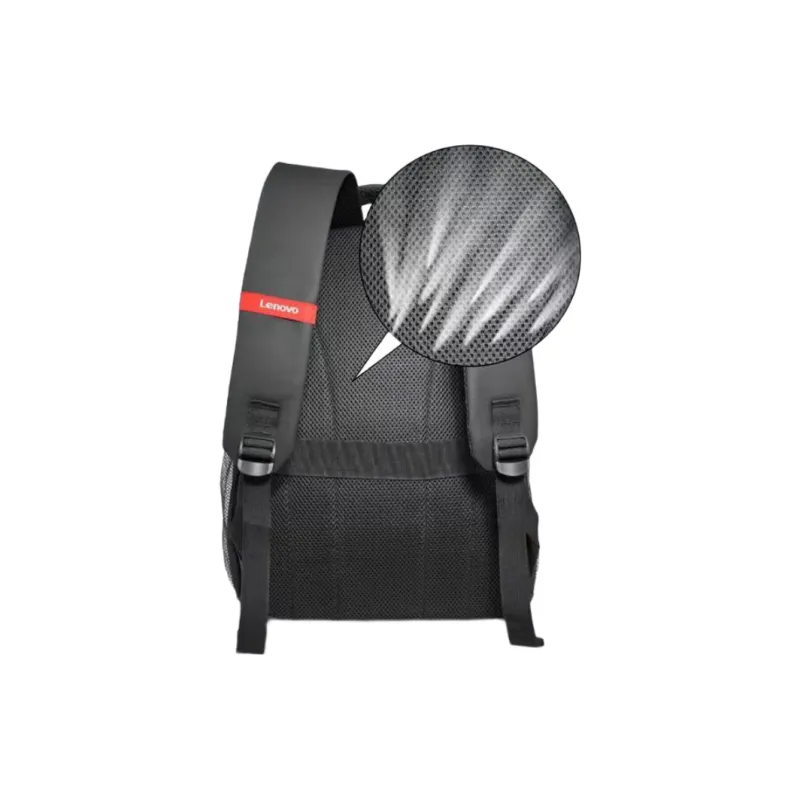 Lenovo Polyester Laptop Backpacks Large Size Men's Black-2