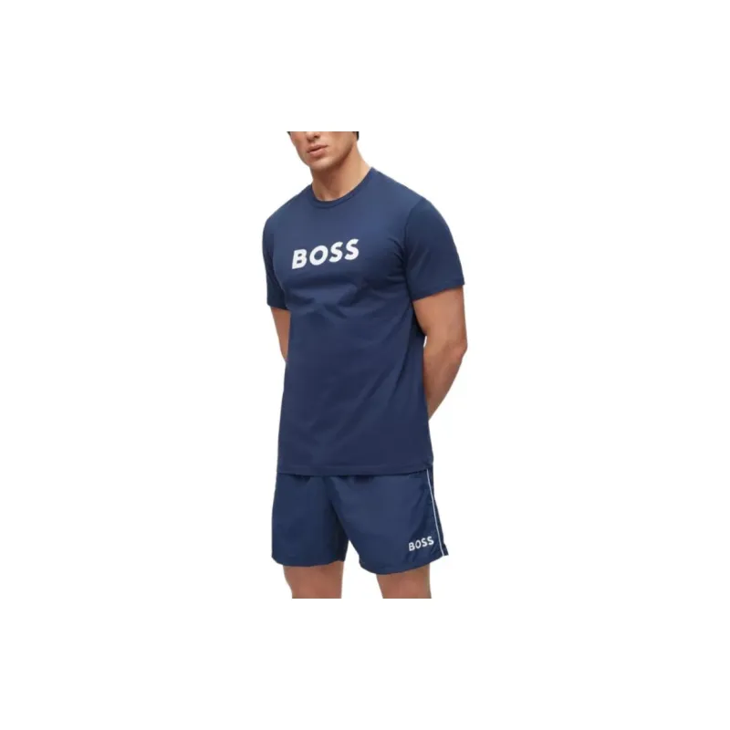 HUGO BOSS Short Sleeved T Shirts Men's Dark Blue-2