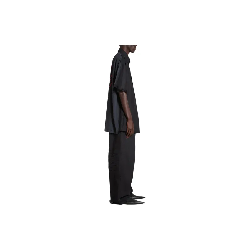 Balenciaga Graphic print Frayed Shirt-3