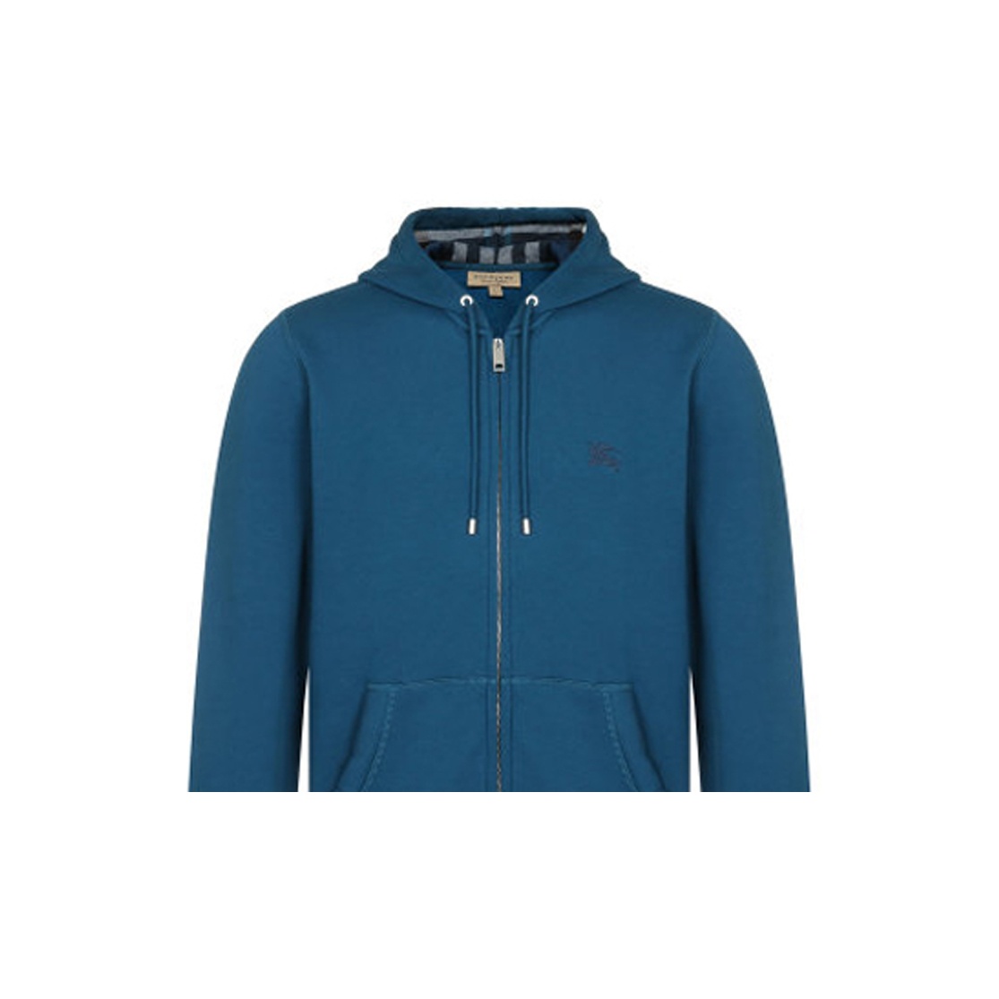 Burberry Clarendon Check Hood Zip Up Hoodie M - POIZON