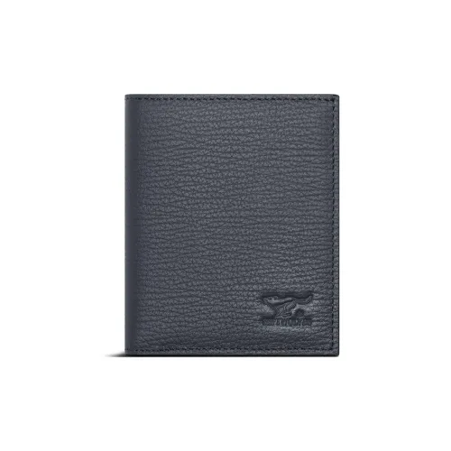 SEPTWOLVES Top Grain Cow Leather Wallet Men's Black/Coffee