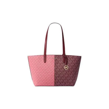 MICHAEL KORS Jet Set Coated Canvas One Shoulder Handbag Medium Size Women's Fuchsia